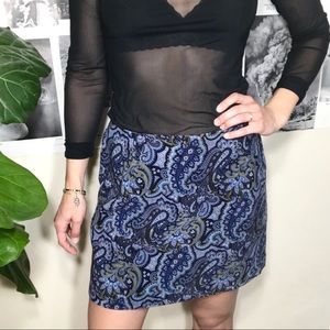 Exact Change Paisley Skirt